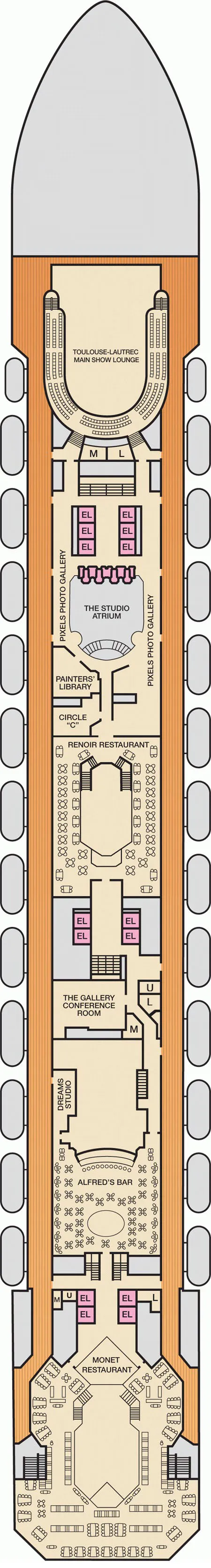 Carnival Conquest Atlantic Deck 4