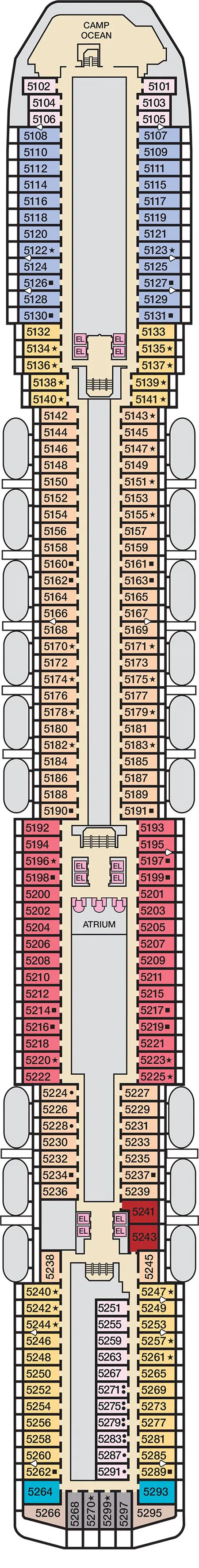 Carnival Legend Deck 5 Upper