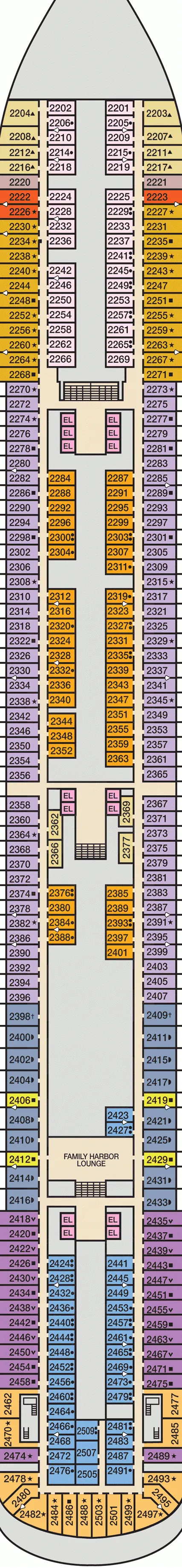 Carnival Vista Deck Plan - Cruise Deck Info