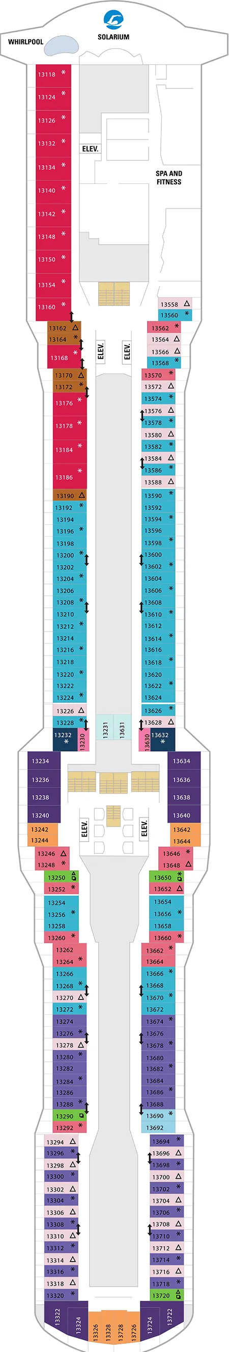 Spectrum of the Seas Deck 13