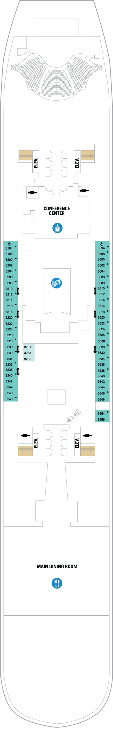 Utopia of the Seas Deck Plan - Cruise Deck Info