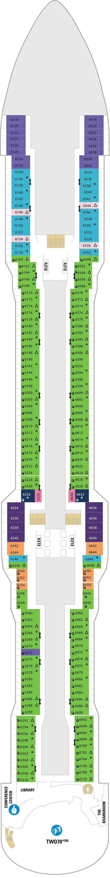 Spectrum of the Seas Deck 6