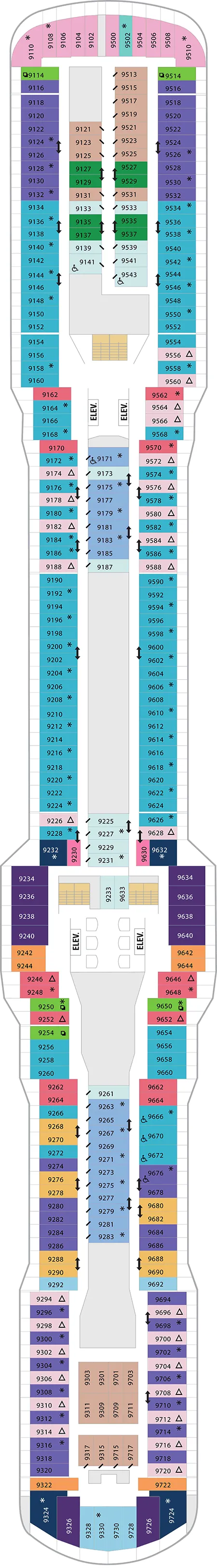 Spectrum of the Seas Deck 9