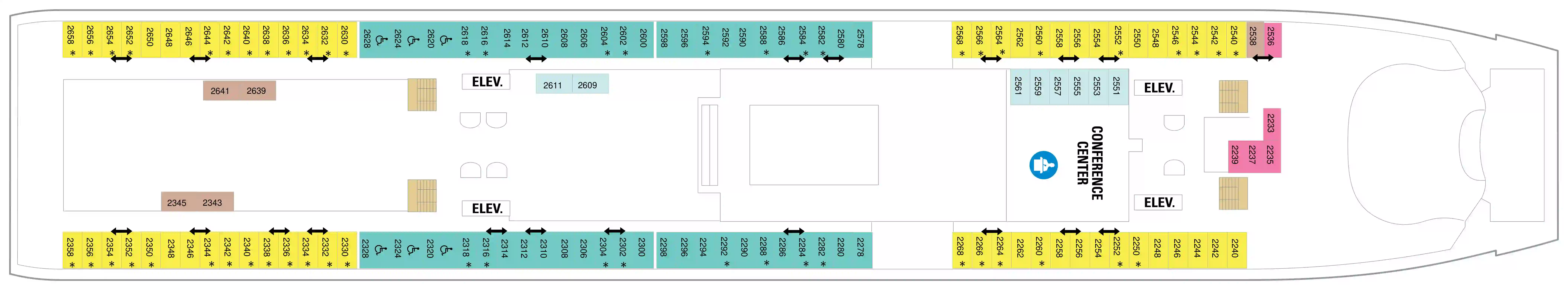 adventure of the seas deck 2 deck plan