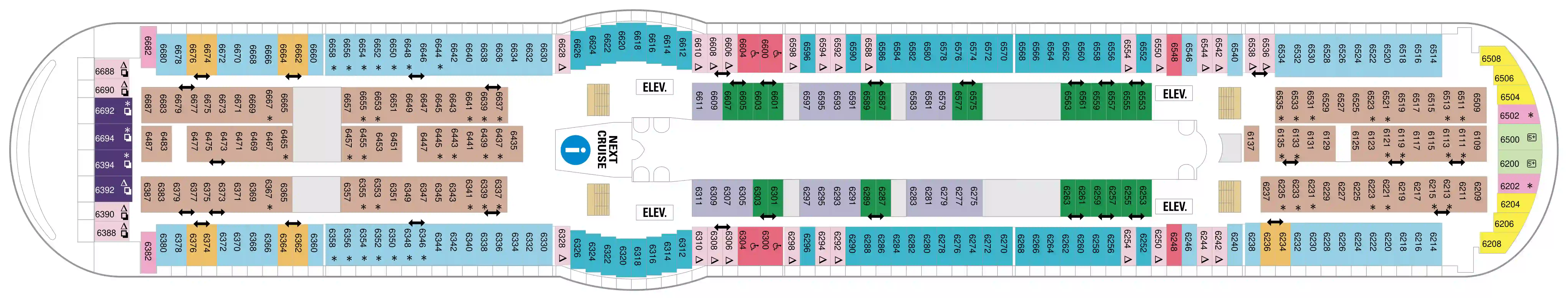 adventure of the seas deck 6 deck plan