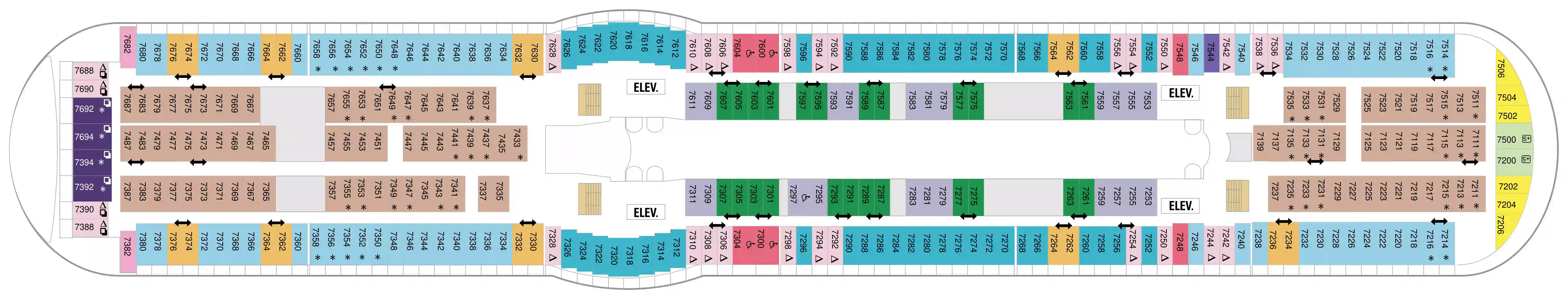 adventure of the seas deck 7 deck plan