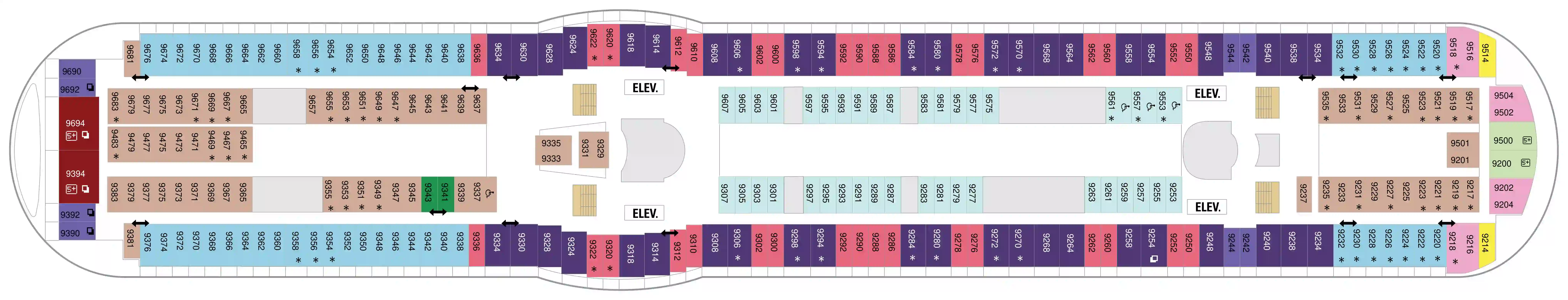 adventure of the seas deck 9 deck plan