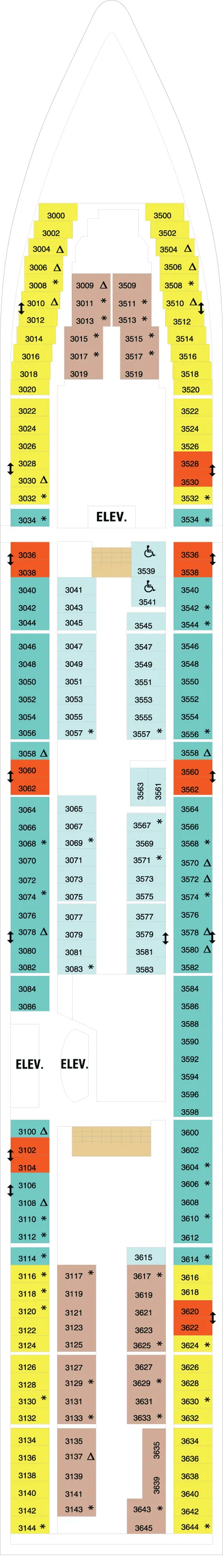 Radiance of the Seas Deck 3
