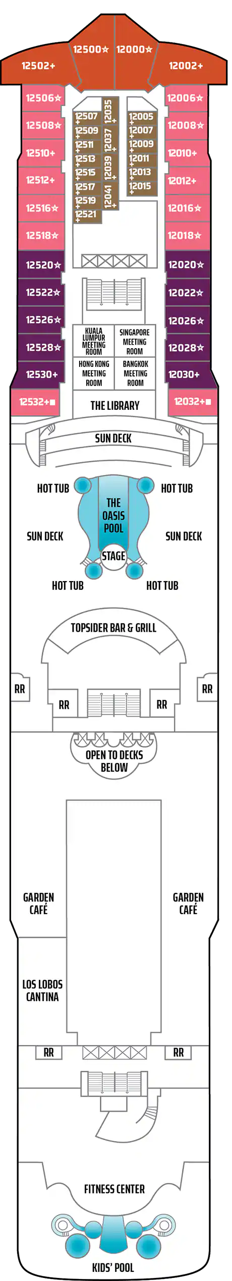 Norwegian Dawn Deck 12