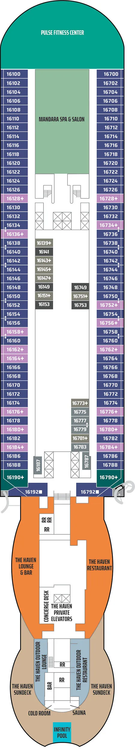 Norwegian Viva Deck 16