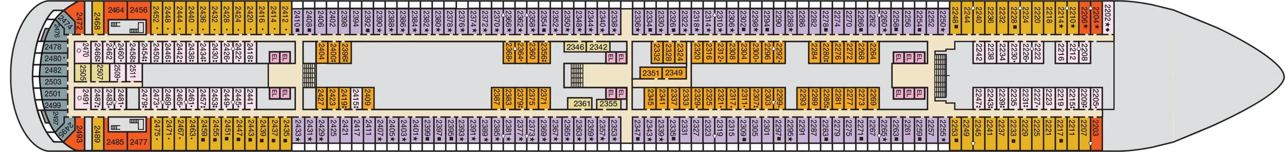 Detailed Carnival Firenze Deck Plan - Cruise Deck Info