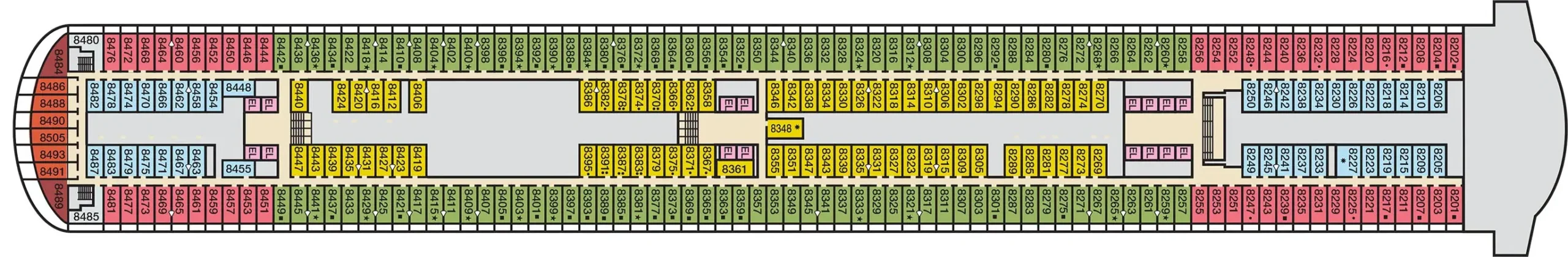 Detailed Carnival Firenze Deck Plan - Cruise Deck Info